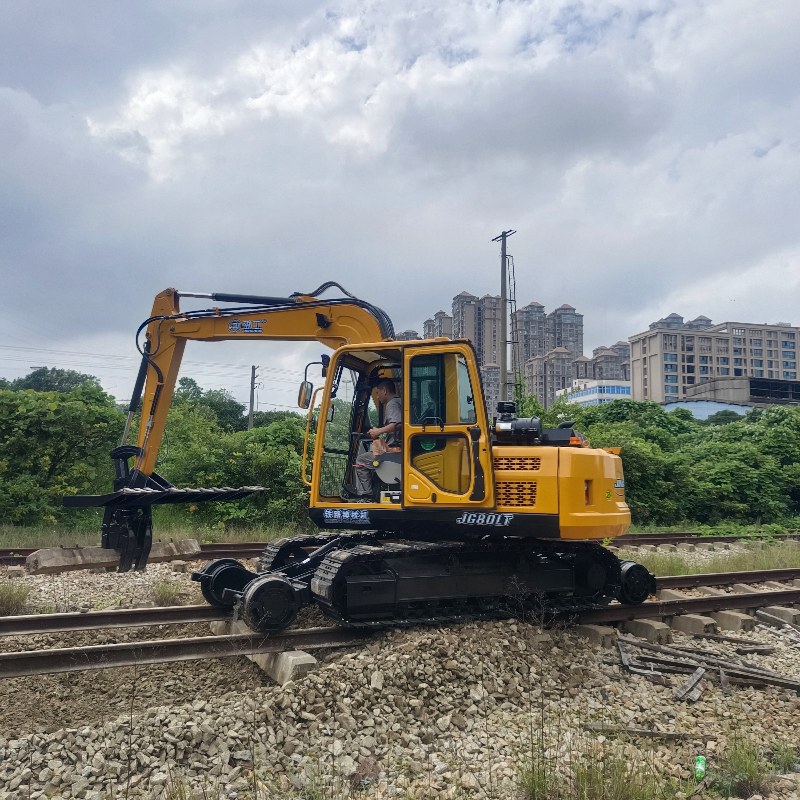 Vídeo en directo del cliente del cambiador de traviesas del ferrocarril Jinggong