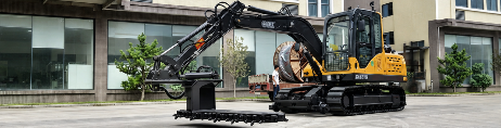 8-9 ton Hirail excavator with ballast cutte
